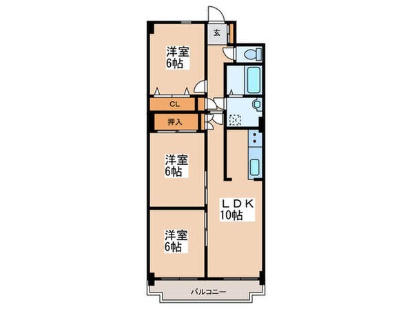 八条シャトー桂和の物件間取画像